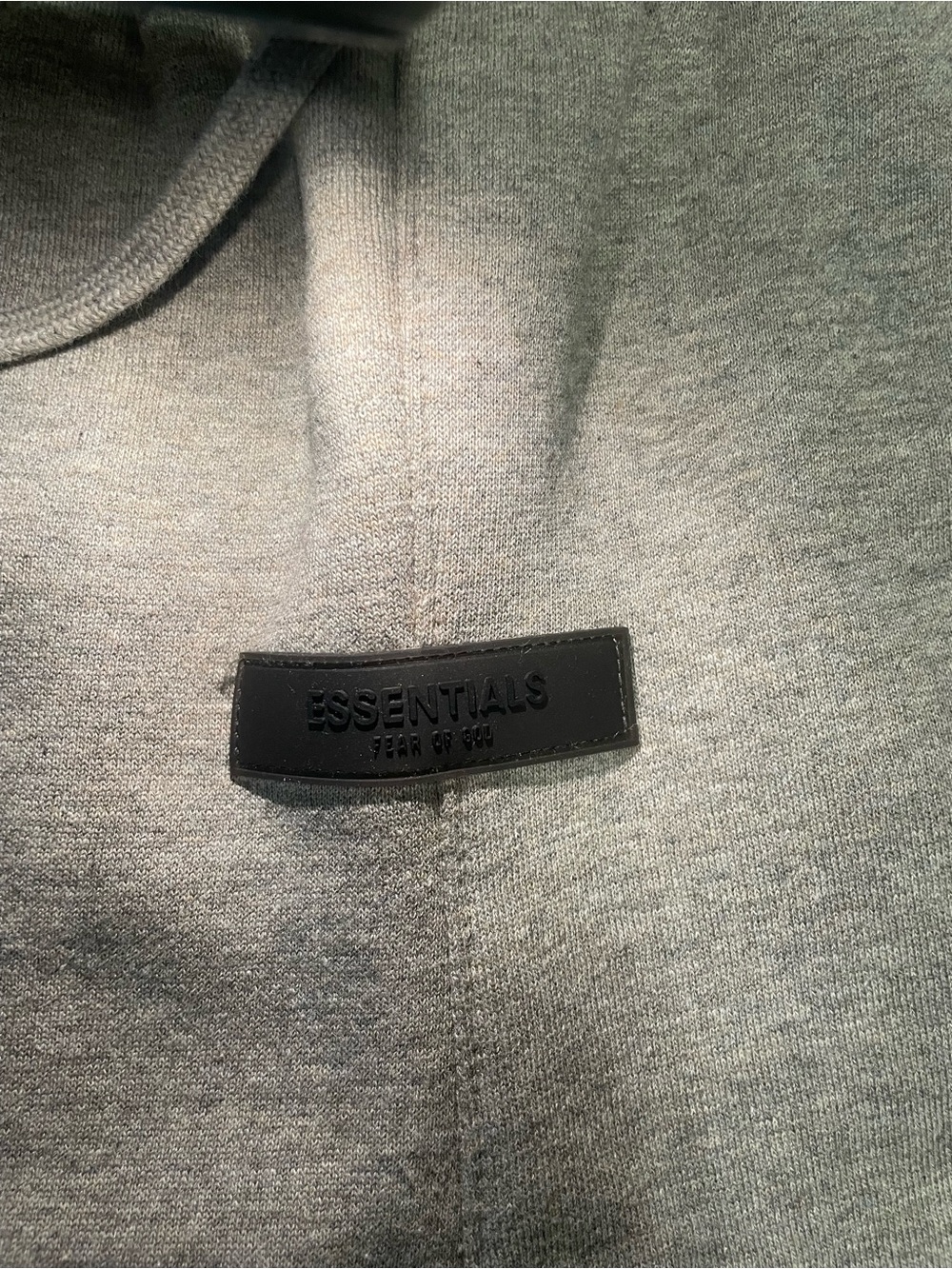 Fear of God ESSENTIALS Men's Heather Gray Athletic Shorts - Picture 3 of 5